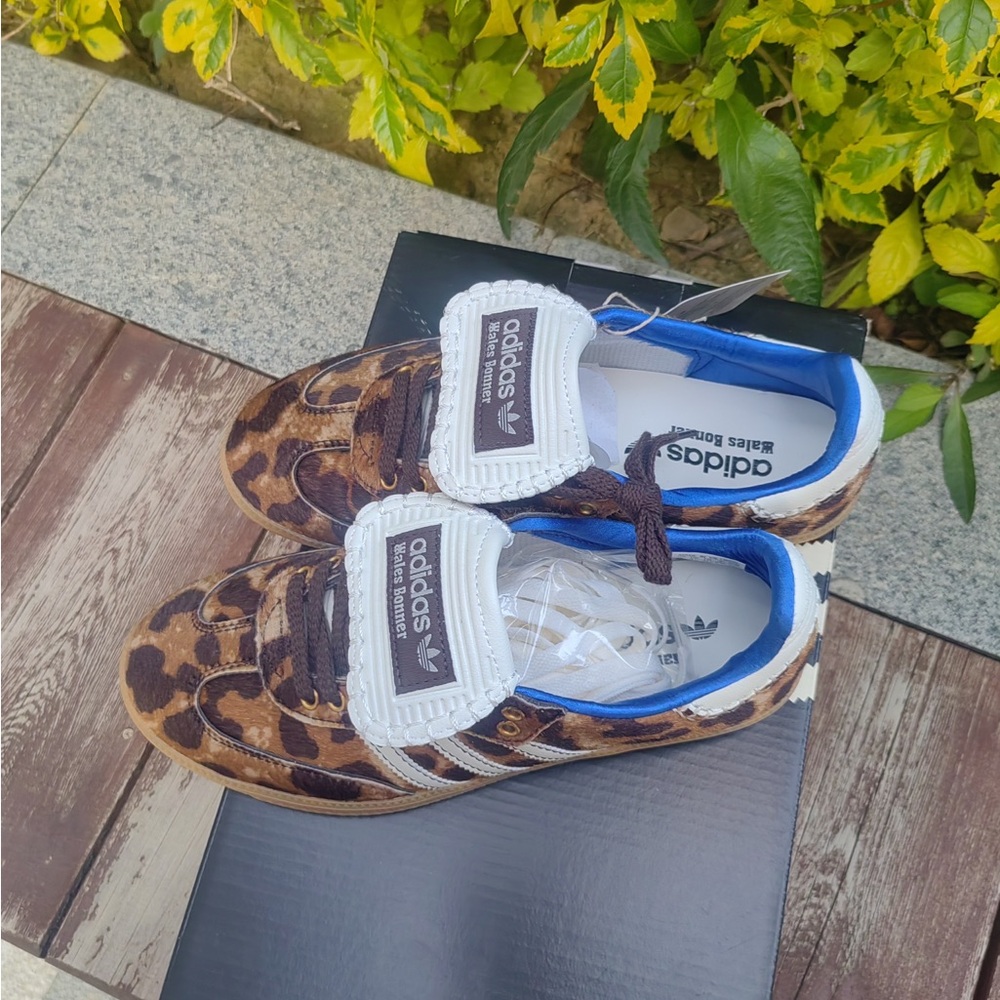 Adidas Wales Bonner Samba Leopard Print Sneakers - Picture 7 of 9
